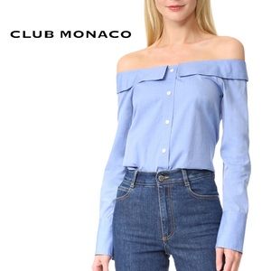 Club Monaco Jearim Blouse in French Blue